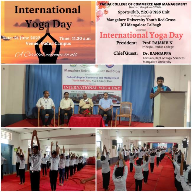 International Yoga day 2022, Top Hotel Management College in Hyderabad